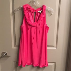 Hot pink BR silk blouse